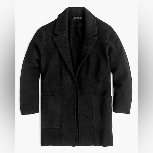 J. Crew Sweaters - J. Crew Open-front Sweater Blazer Women’s Medium M Wool Dark Gray Cardigan Work